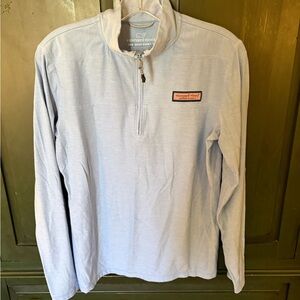 Vineyard Vines Blue Shep Shirt Quarter Zip